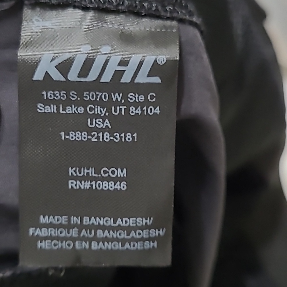 Kuhl Men's Renegade dark grey pants size 40x32 - Picture 6 of 8